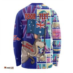 Australia Custom Long Sleeve T-shirt - Happy Australia Day With Big Things Long Sleeve T-shirt