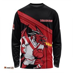 St. George Illawarra Dragons Long Sleeve T-shirt Custom Team Of Us Die Hard Fan Supporters