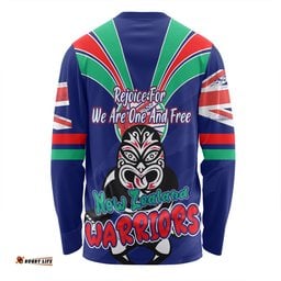 New Zealand Warriors Long Sleeve T-shirt - Happy Australia Day We Are One And Free