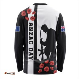 Australia Long Sleeve T-shirt Anzac Day Lest We Forget Simple Style