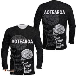Aotearoa Silver Fern Long Sleeve T-shirt