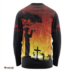 Australia Long Sleeve T-shirt Lest We Forget Horse Sunset
