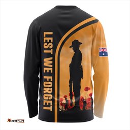 Australia Long Sleeve T-shirt Lest We Forget Style In My Heart