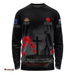 Australia Anzac Long Sleeve T-shirt - Australia Remember Ver3