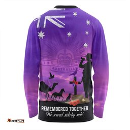 Australia Anzac Day Long Sleeve T-shirt - Anzac Day We Served Side By Side Long Sleeve T-shirt