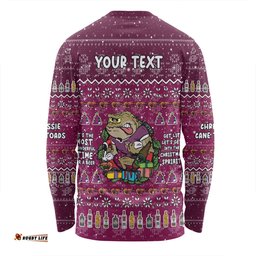 Queensland Cane Toads Christmas Custom Long Sleeve T-shirt - Chrissie Spirit Long Sleeve T-shirt