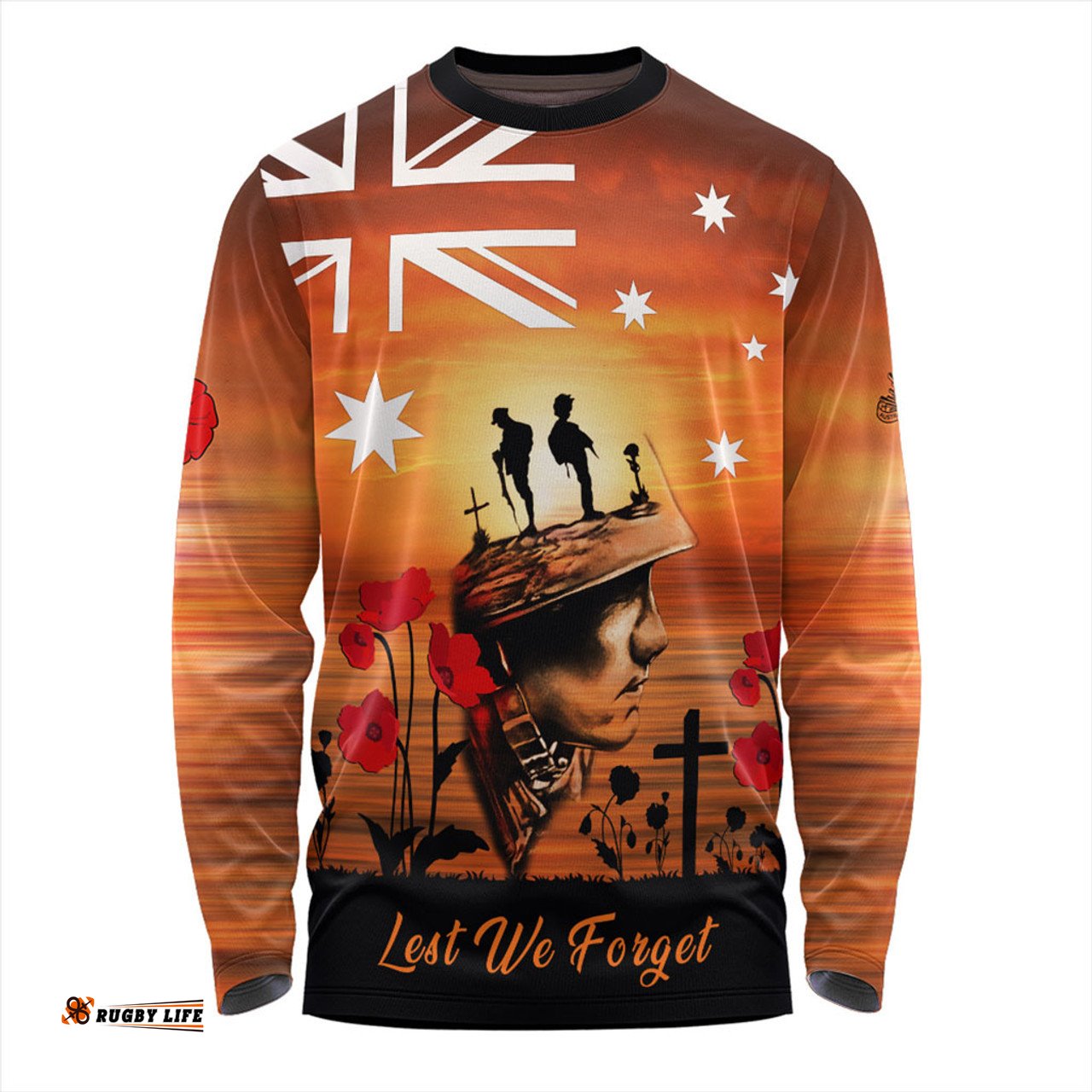 Australia Long Sleeve T-shirt We Will Never Forget