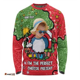 Australia Christmas Custom Long Sleeve T-shirt - I'm the Perfect Present Red Long Sleeve T-shirt