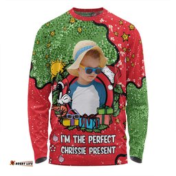 Australia Christmas Custom Long Sleeve T-shirt - I'm the Perfect Present Red Long Sleeve T-shirt