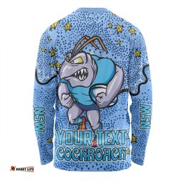New South Wales Cockroaches Custom Long Sleeve T-shirt - Team With Dot And Star Patterns For Tough Fan Long Sleeve T-shirt