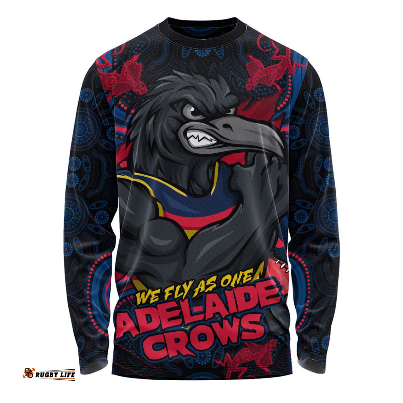 Amazing Aussie Adelaide Crows Spirit Warriors Of The Game Long Sleeve T-shirt