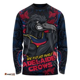 Amazing Aussie Adelaide Crows Spirit Warriors Of The Game Long Sleeve T-shirt