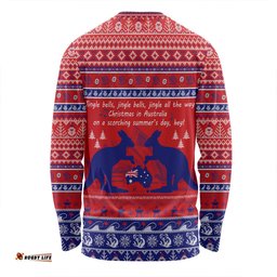 Australian Christmas Carol Christmas Long Sleeve T-shirt - Jingle Bells Ugly Style Long Sleeve T-shirt