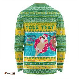 Australia Christmas Custom Long Sleeve T-shirt - Christmas Is Better At The Beach Long Sleeve T-shirt