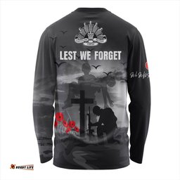 Australia Long Sleeve T-shirt Lest We Forget Remember Soldiers