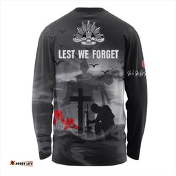 Australia Long Sleeve T-shirt Lest We Forget Remember Soldiers