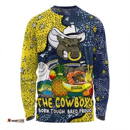 North Queensland Cowboys Custom Long Sleeve T-shirt - Australian Big Things Long Sleeve T-shirt