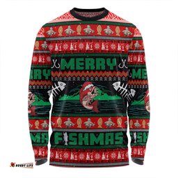 Australia Christmas Fishing Custom Long Sleeve T-shirt - Merry Ugly Fishmas Long Sleeve T-shirt