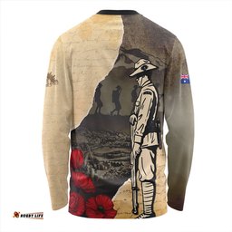 Amazing Aussie Australia Anzac Day Lest We Forget Letters From The Battlefield Long Sleeve T-shirt