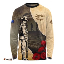 Amazing Aussie Australia Anzac Day Lest We Forget Letters From The Battlefield Long Sleeve T-shirt
