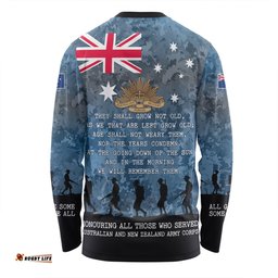 Amazing Aussie Australia Anzac Day Australia and New Zealand Warriors All gave some Some Gave All Blue Long Sleeve T-shirt