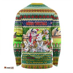 Amazing Aussie Australia Christmas Custom Six White Boomers Long Sleeve T-shirt