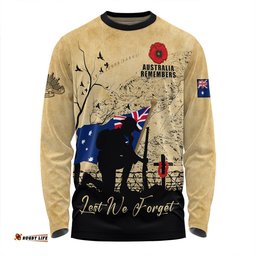 Amazing Aussie Australia Anzac Day Brothers In Arms Gallipoli Remembrance Long Sleeve T-shirt
