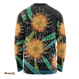 Amazing Aussie Australia Flowers Aboriginal Australian Yellow Hakea Flower Art Long Sleeve T-shirt