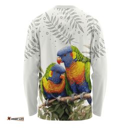 Amazing Aussie Australia Australia Rainbow Lorikeets Birds Art Inspired Long Sleeve T-shirt