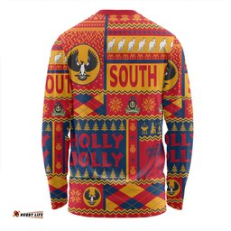 South Australia Christmas Long Sleeve T-shirt - Holly Jolly Chrissie Long Sleeve T-shirt