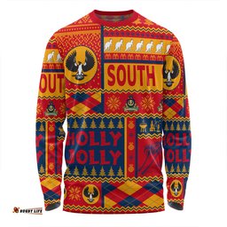 South Australia Christmas Long Sleeve T-shirt - Holly Jolly Chrissie Long Sleeve T-shirt