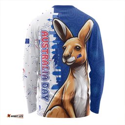Amazing Aussie Australia Australia Day Spirit Kangaroo Design Long Sleeve T-shirt