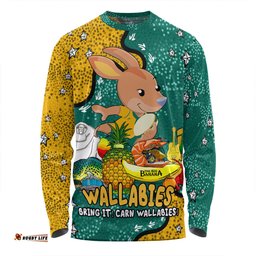 Australia Wallabies Custom Long Sleeve T-shirt - Australian Big Things Long Sleeve T-shirt