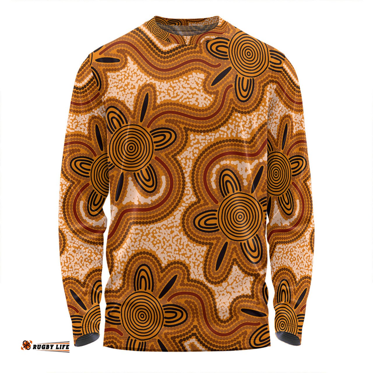Amazing Aussie Australia Aboriginal Aboriginal Art Background Connection Concept Long Sleeve T-shirt
