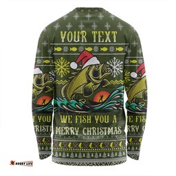 Amazing Aussie Australia Christmas Fishing Custom We Fish You A Merry Christmas Long Sleeve T-shirt