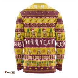 Queensland Big Things Christmas Custom Long Sleeve T-shirt - The Big Pineapple Long Sleeve T-shirt