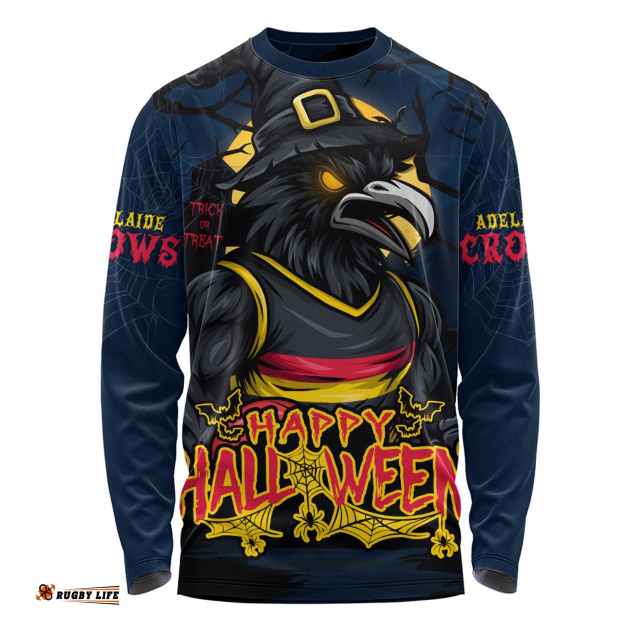 Amazing Aussie Adelaide Crows Full Moon Fever Halloween Supporter Long Sleeve T-shirt