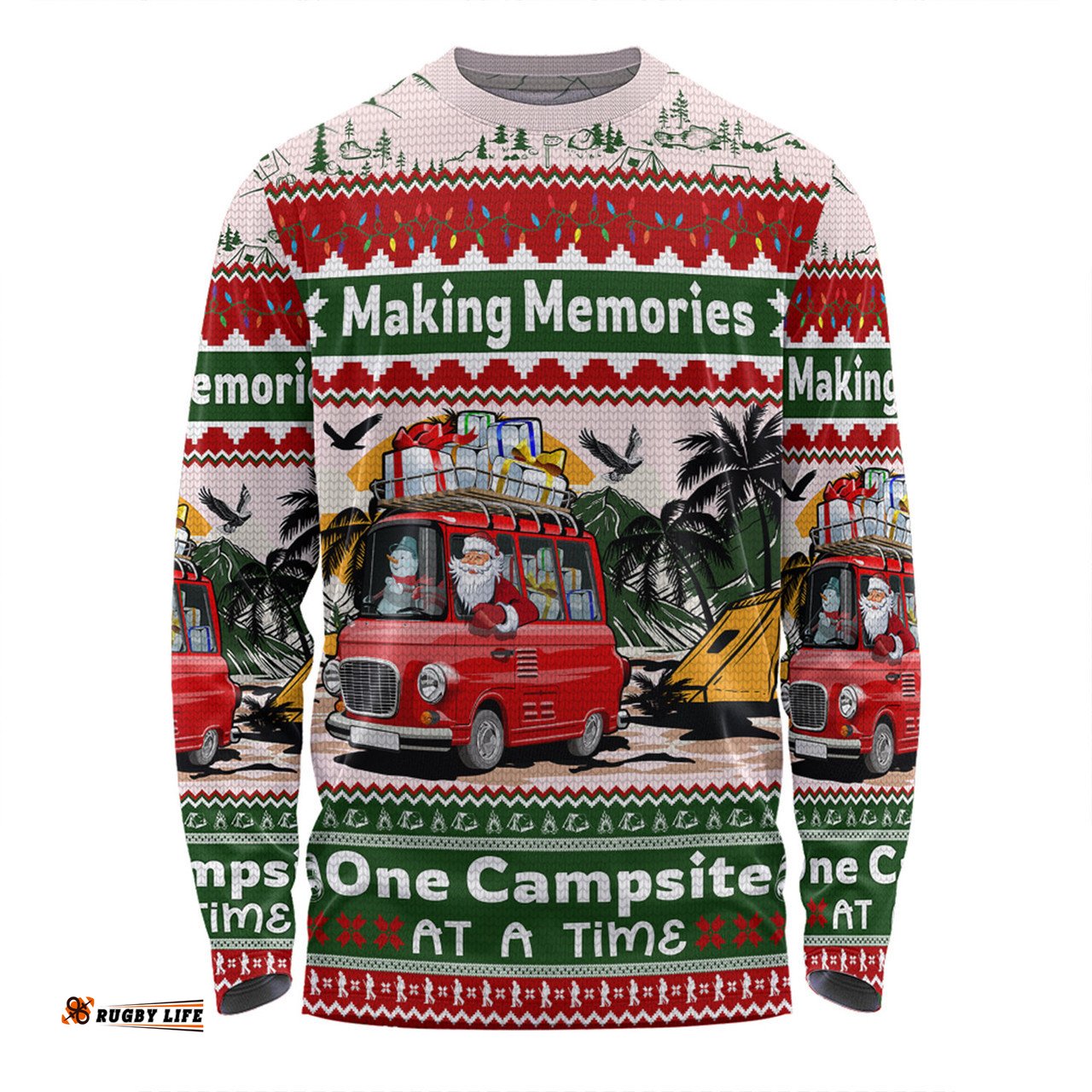Amazing Aussie Australia Camping Christmas Making Memories One Campsite At A Time Long Sleeve T-shirt