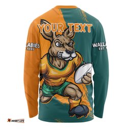 Amazing Aussie Aussie Wallabies Unstoppable Wallabies Spirit Of The Championship Orange Long Sleeve T-shirt
