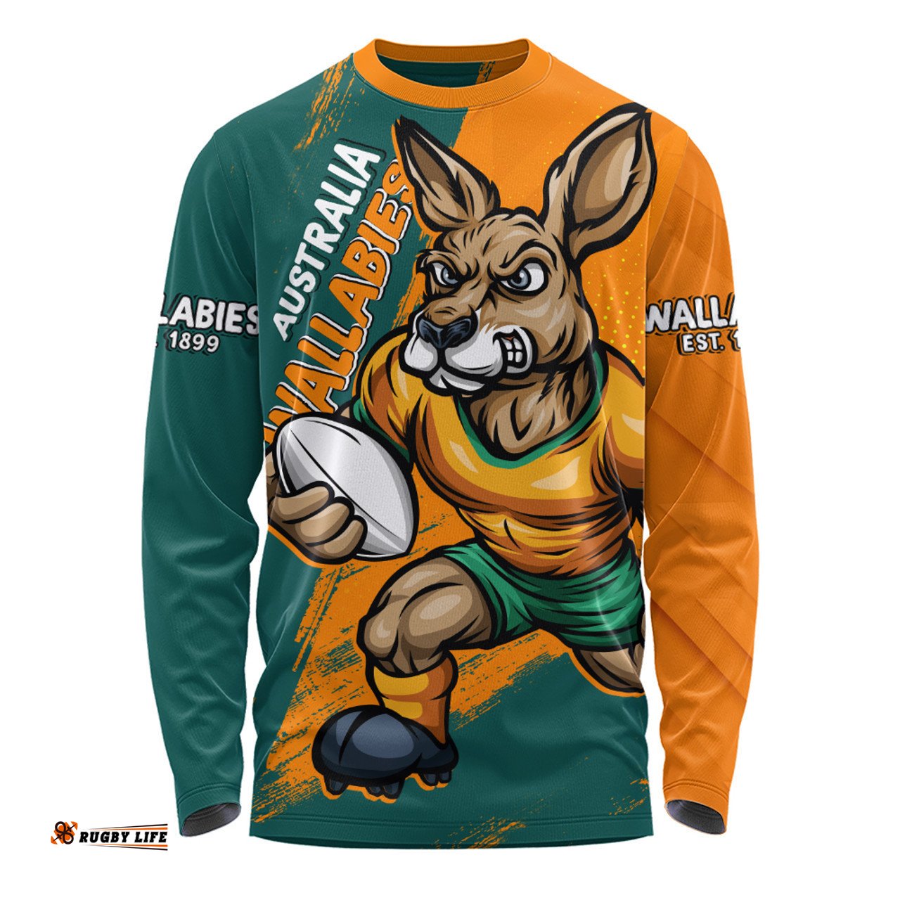 Amazing Aussie Aussie Wallabies Unstoppable Wallabies Spirit Of The Championship Orange Long Sleeve T-shirt
