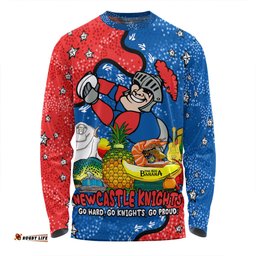 Newcastle Knights Custom Long Sleeve T-shirt - Australian Big Things Long Sleeve T-shirt