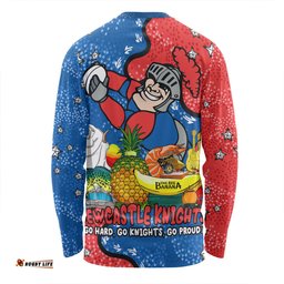 Newcastle Knights Custom Long Sleeve T-shirt - Australian Big Things Long Sleeve T-shirt