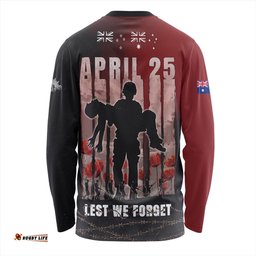 Amazing Aussie Australia Anzac Day Lest We Forget The Sacrifice Of Soldiers Long Sleeve T-shirt