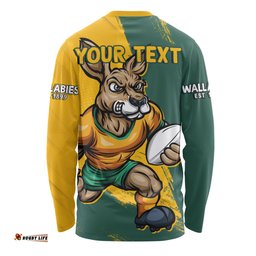Amazing Aussie Aussie Wallabies Unstoppable Wallabies Spirit Of The Championship Yellow Long Sleeve T-shirt