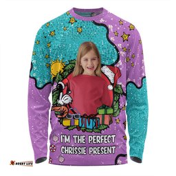 Australia Christmas Custom Long Sleeve T-shirt - I'm the Perfect Present Purple Long Sleeve T-shirt