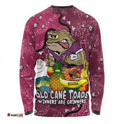 Queensland Cane Toads Custom Long Sleeve T-shirt - Australian Big Things Long Sleeve T-shirt