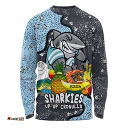 Cronulla-Sutherland Sharks Custom Long Sleeve T-shirt - Australian Big Things Long Sleeve T-shirt