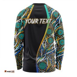Amazing Aussie Australia Aboriginal Custom Color Dot Dreamtime Long Sleeve T-shirt