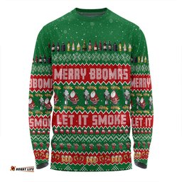 Amazing Aussie Australia Christmas Custom Merry BBQMax Let It Smoke Long Sleeve T-shirt