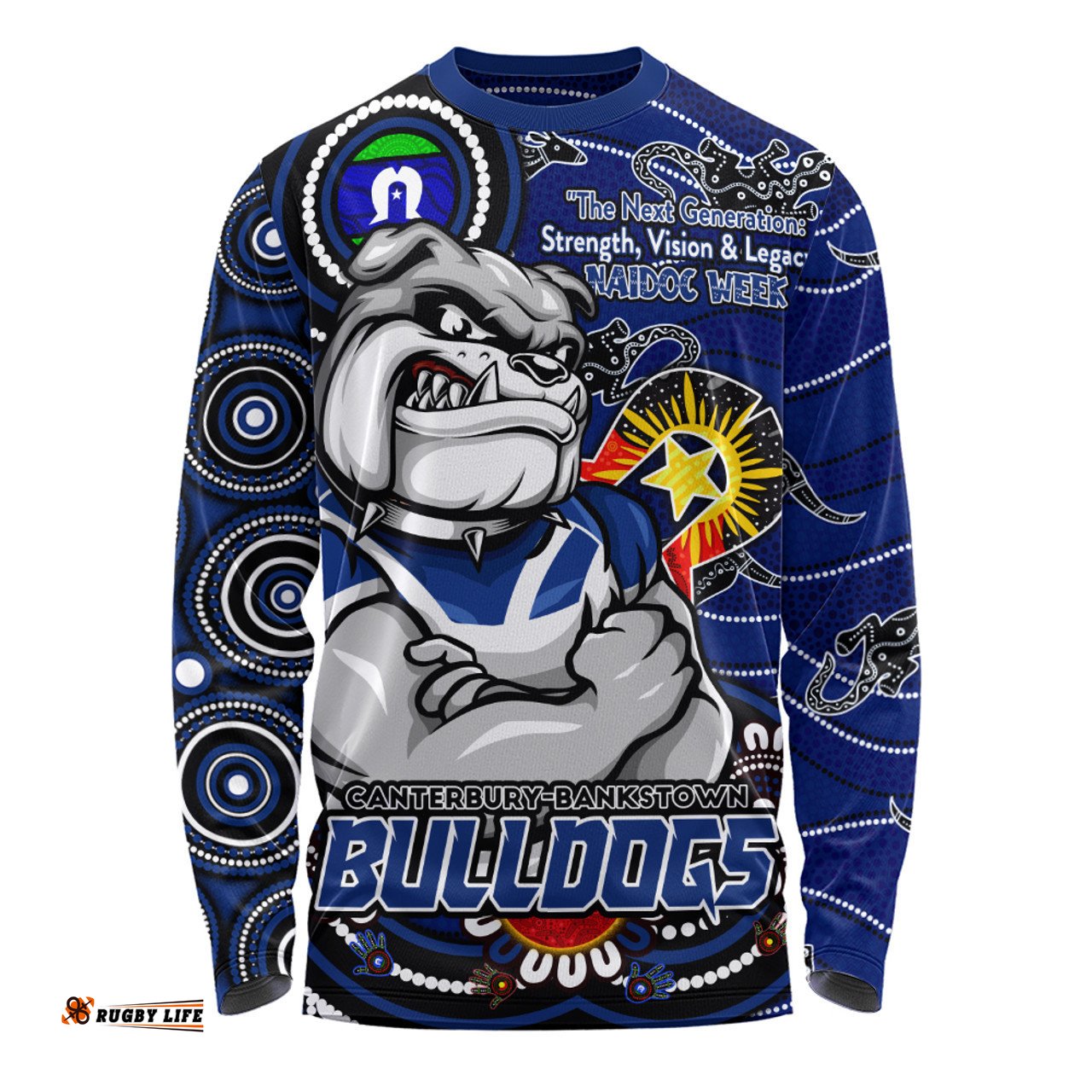 Amazing Aussie Canterbury Bankstown Bulldogs Spirit Of NAIDOC Series Long Sleeve T-shirt